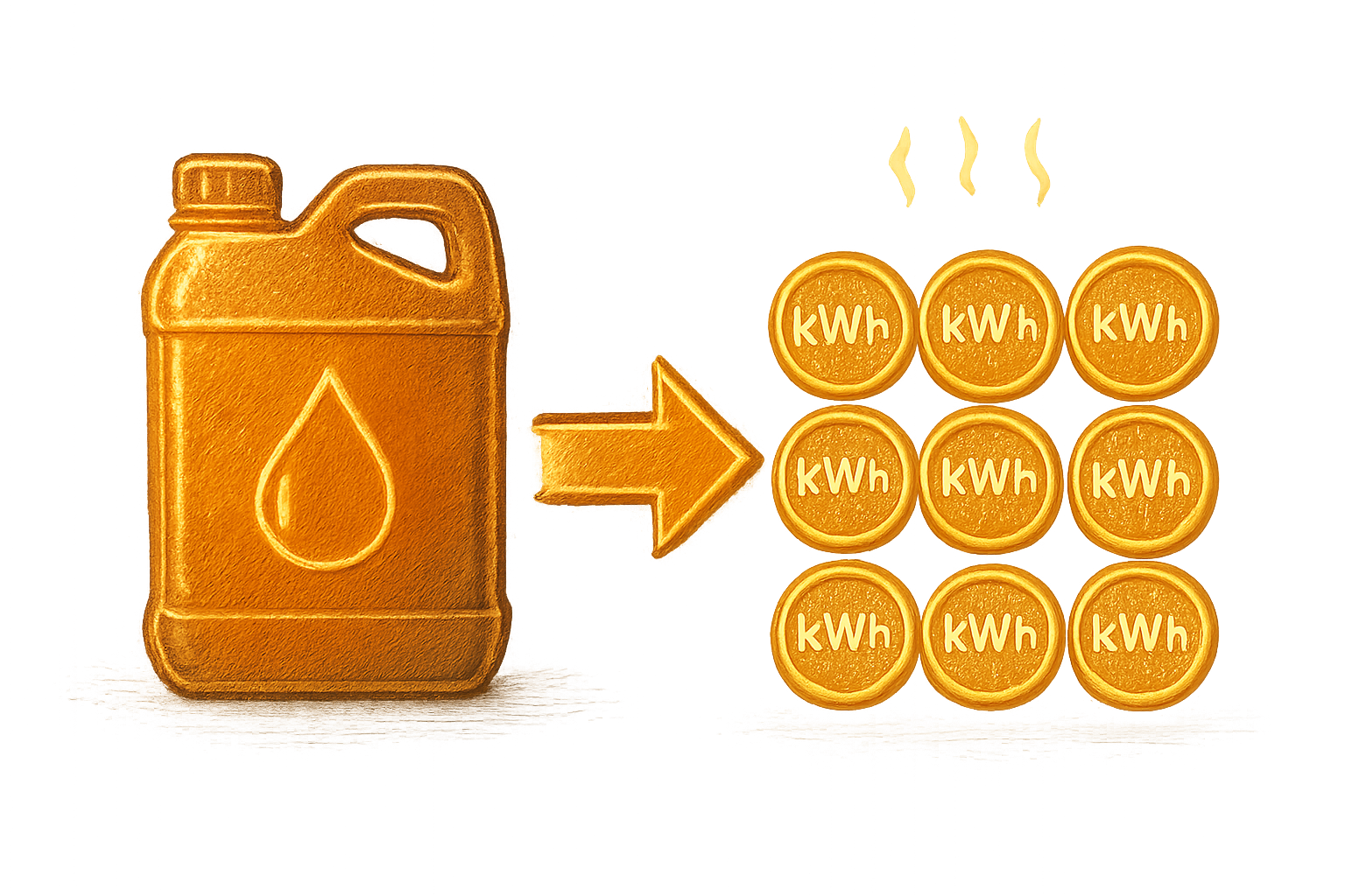 1 litre de fioul en kwh