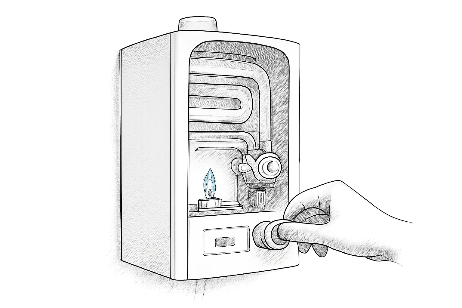 consommation gaz chaudière éteinte