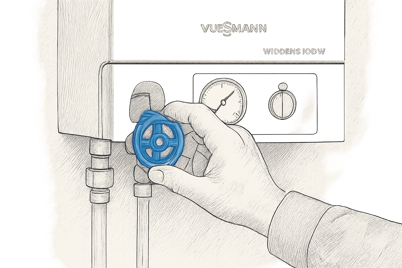 viessmann vitodens 100 remplissage eau